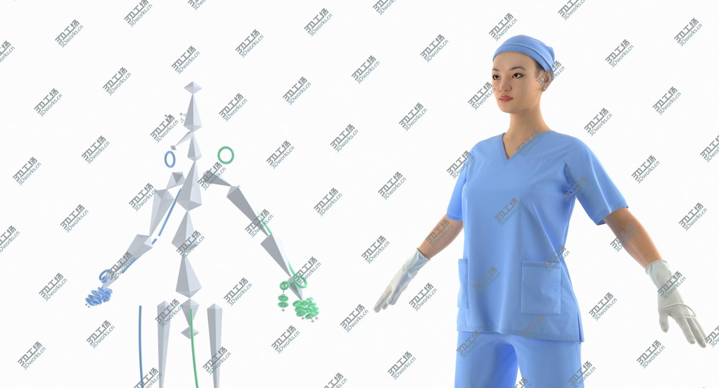 images/goods_img/2021040233/Asian Female Surgeon Rigged 2 3D/4.jpg